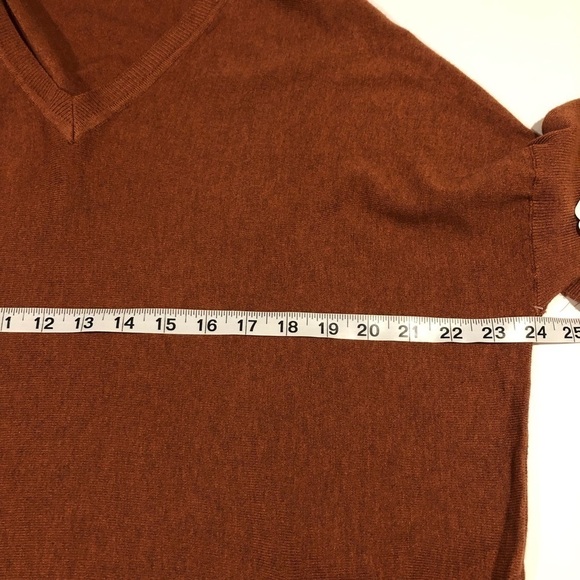 NWT Altar’d State Super Soft Patch Pocket V-Neck Tunic Brown Sweater M/L - Picture 4 of 11